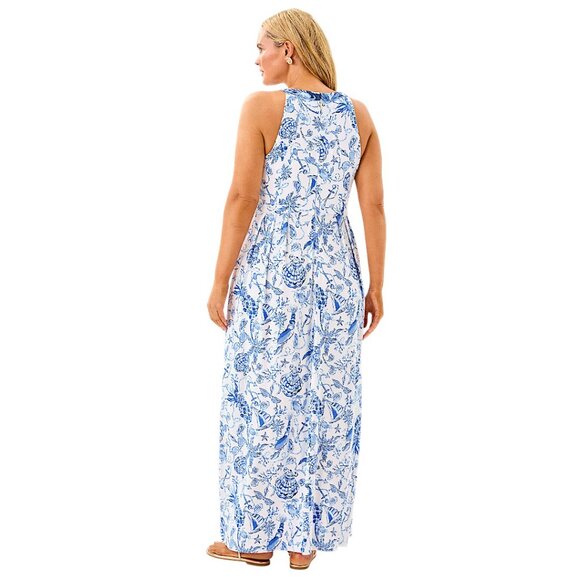 Lilly Pulitzer Carmilla Maxi Dress in "Barefoot Beachcombers" NWT - Size 2 - Picture 5 of 13
